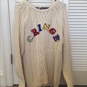 Ragged Priest CRINGE sequin sweater